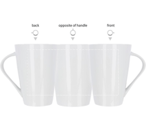 Taza cónica de porcelana 250 ml ROMA